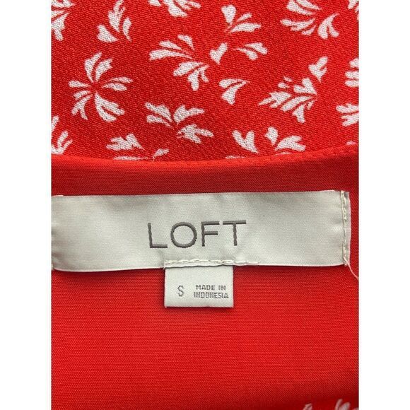 Loft Faux Wrap Floral Print Skort Romper Dress Size S - Picture 13 of 14